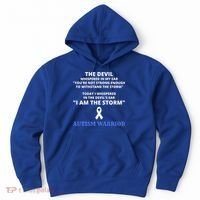 I Am The Storm Autism Warrior Autism Awareness Hoodie thumb 0