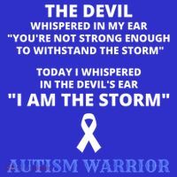 I Am The Storm Autism Warrior Autism Awareness Long Sleeve Shirt thumb 2