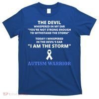 I Am The Storm Autism Warrior Autism Awareness T-Shirt thumb 0