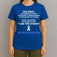 I Am The Storm Autism Warrior Autism Awareness T-Shirt thumb 4