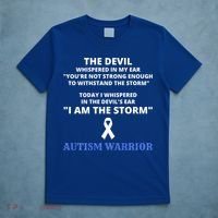 I Am The Storm Autism Warrior Autism Awareness T-Shirt thumb 5