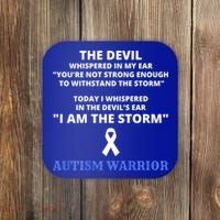 I Am The Storm Autism Warrior Autism Awareness Coaster thumb 0