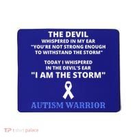 I Am The Storm Autism Warrior Autism Awareness Mousepad thumb 0
