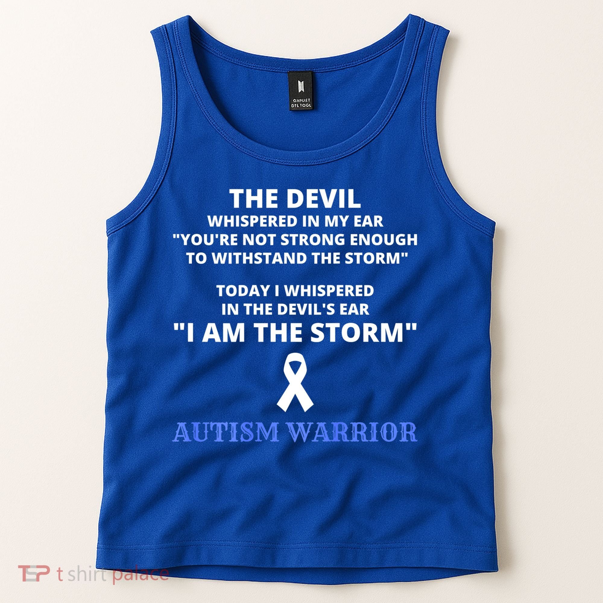 I Am The Storm Autism Warrior Autism Awareness Tank Top