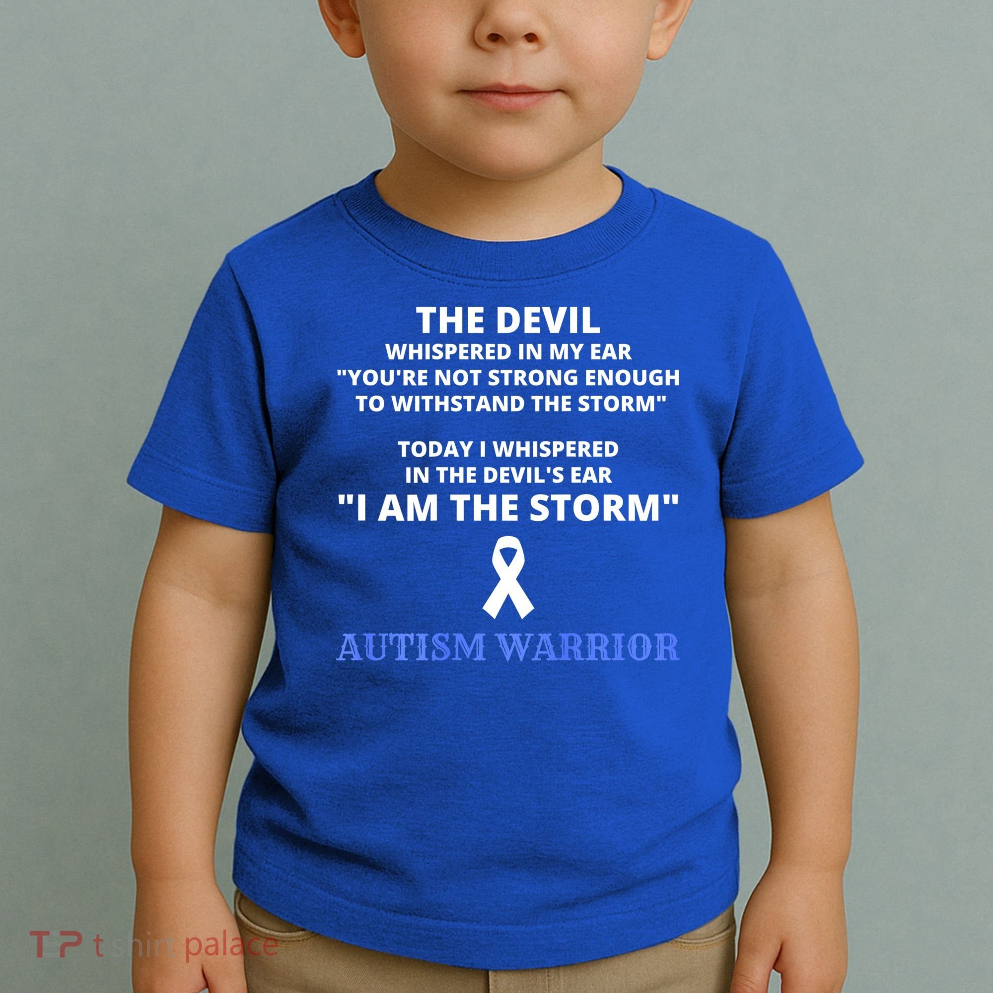 I Am The Storm Autism Warrior Autism Awareness Toddler T-Shirt