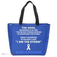 I Am The Storm Autism Warrior Autism Awareness Tote Bag thumb 0