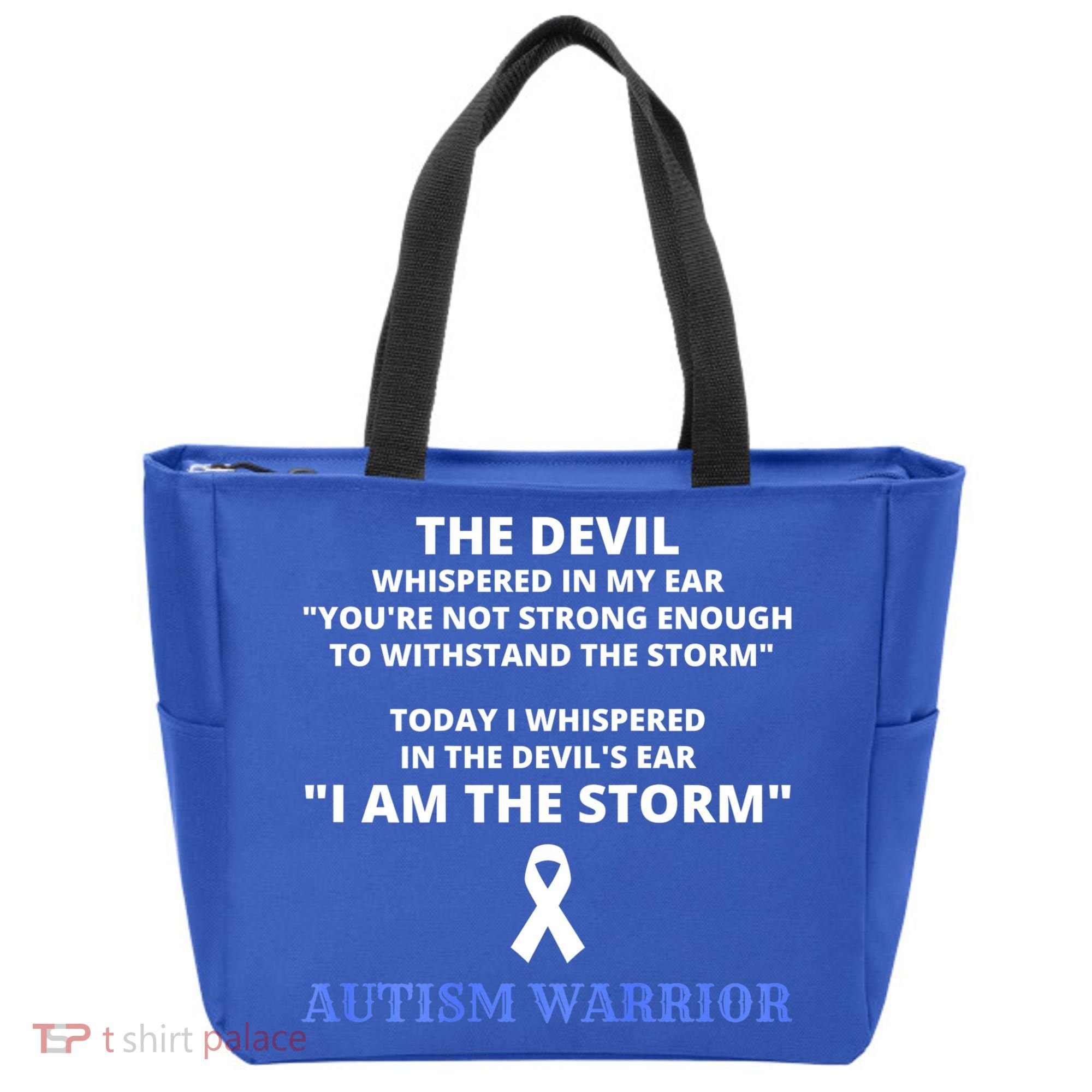 I Am The Storm Autism Warrior Autism Awareness Tote Bag