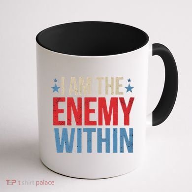 I Am The Enemy Within Coffee Mug back
