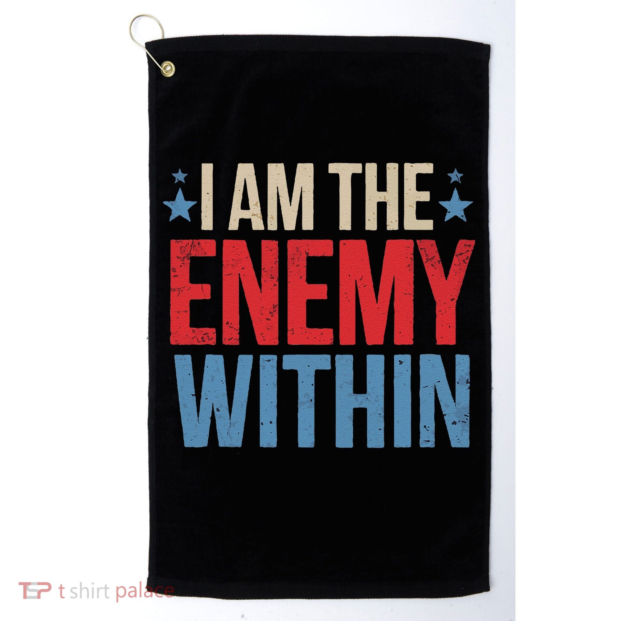 I Am The Enemy Within Golf Towel