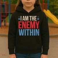 I Am The Enemy Within Kids Hoodie thumb 3