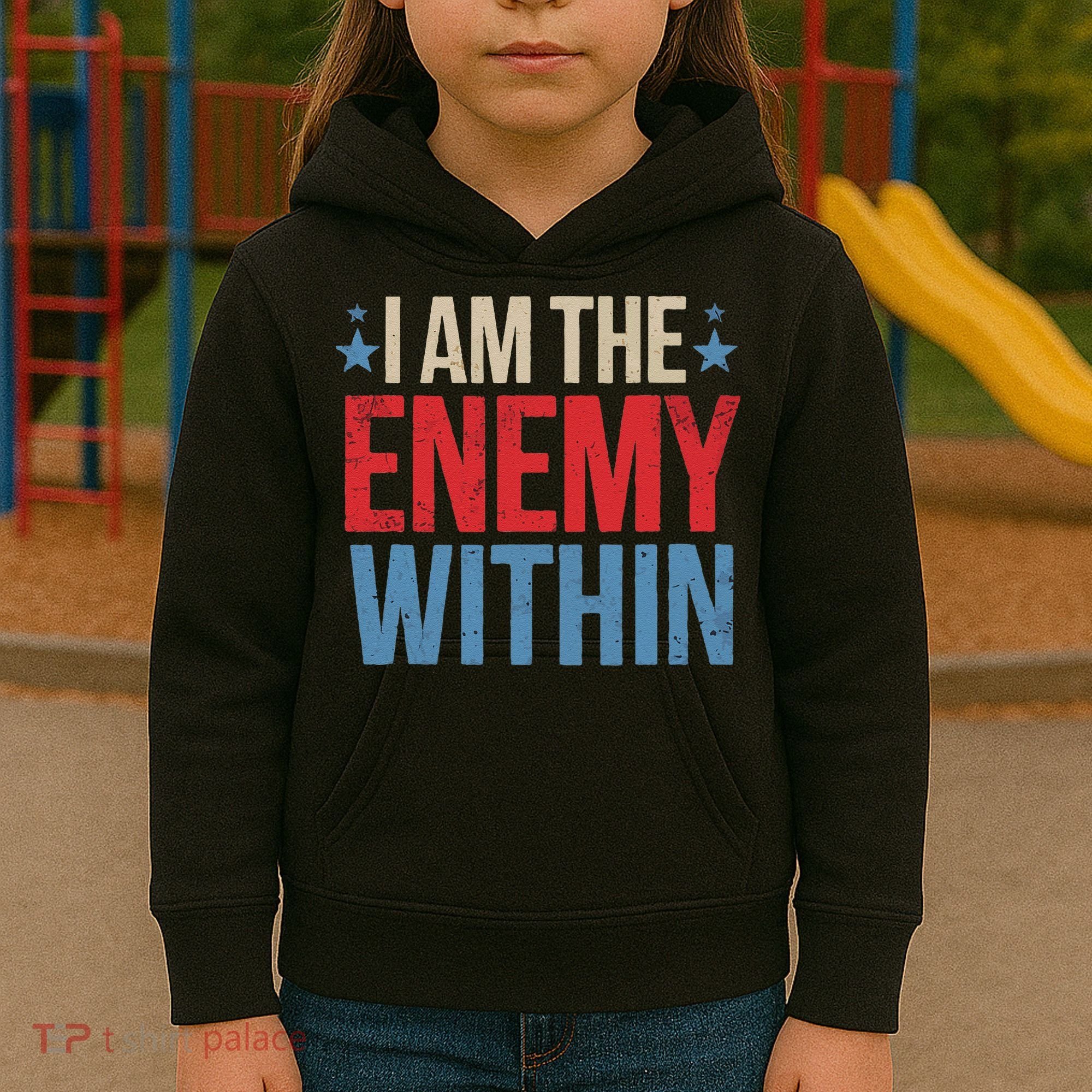 I Am The Enemy Within Kids Hoodie