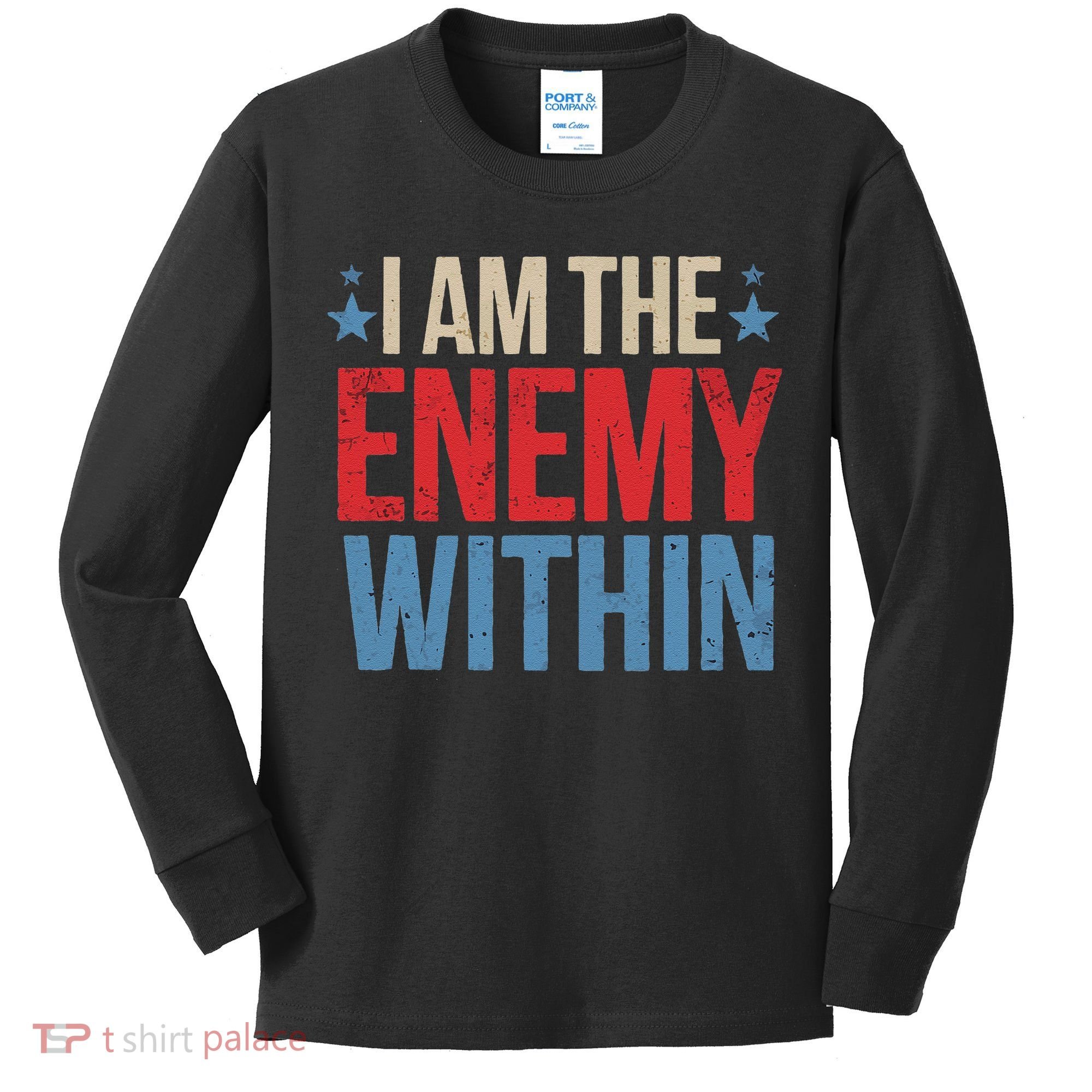 I Am The Enemy Within Kids Long Sleeve Shirt