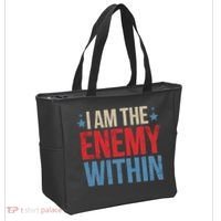 I Am The Enemy Within Tote Bag thumb 2