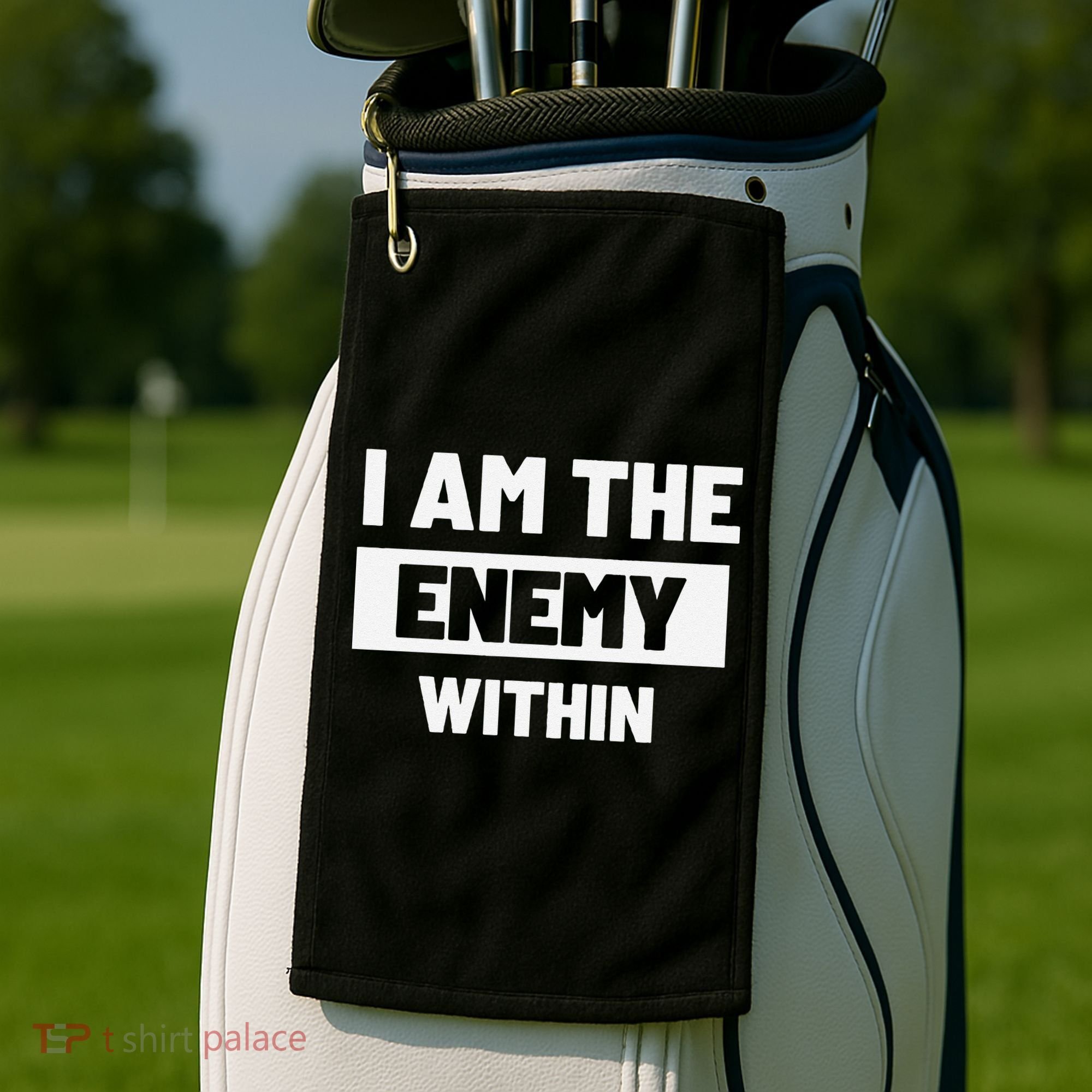 I Am The Enemy Within Golf Towel