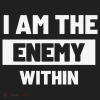 I Am The Enemy Within Golf Towel thumb 3