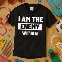 I Am The Enemy Within Kids T-Shirt thumb 3