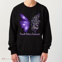 I Am The Storm Domestic Violence Awareness Butterfly Gift Women's Sweatshirt thumb 0