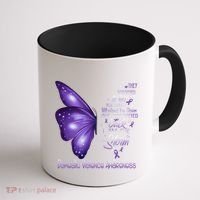 I Am The Storm Domestic Violence Awareness Butterfly Gift Coffee Mug thumb 1