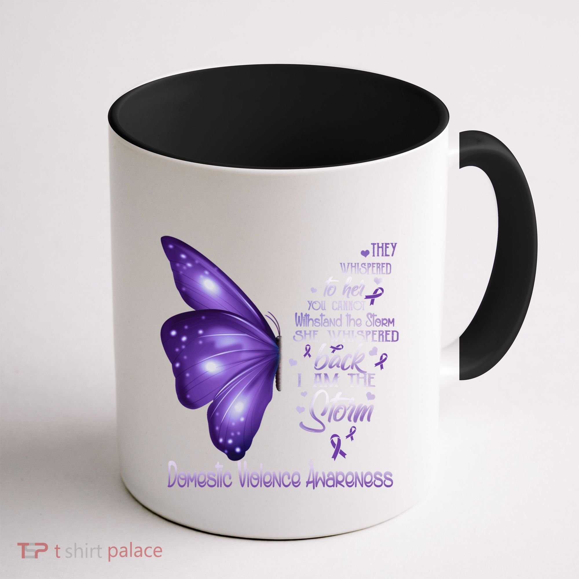 I Am The Storm Domestic Violence Awareness Butterfly Gift Coffee Mug