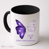 I Am The Storm Domestic Violence Awareness Butterfly Gift Coffee Mug thumb 0