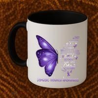 I Am The Storm Domestic Violence Awareness Butterfly Gift Coffee Mug thumb 2