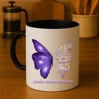 I Am The Storm Domestic Violence Awareness Butterfly Gift Coffee Mug thumb 4
