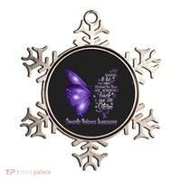 I Am The Storm Domestic Violence Awareness Butterfly Gift Ornament thumb 0