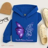 I Am The Storm Domestic Violence Awareness Butterfly Gift Hoodie thumb 4
