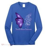 I Am The Storm Domestic Violence Awareness Butterfly Gift Long Sleeve Shirt thumb 0