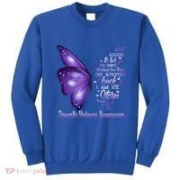 I Am The Storm Domestic Violence Awareness Butterfly Gift Sweatshirt thumb 0