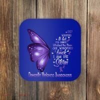 I Am The Storm Domestic Violence Awareness Butterfly Gift Coaster thumb 0