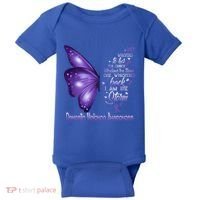 I Am The Storm Domestic Violence Awareness Butterfly Gift Baby Bodysuit thumb 0