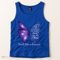 I Am The Storm Domestic Violence Awareness Butterfly Gift Tank Top thumb 2