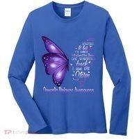 I Am The Storm Domestic Violence Awareness Butterfly Gift Women's Long Sleeve Shirt thumb 0