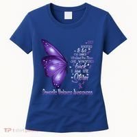 I Am The Storm Domestic Violence Awareness Butterfly Gift Women's T-Shirt thumb 0