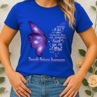 I Am The Storm Domestic Violence Awareness Butterfly Gift Women's T-Shirt thumb 2