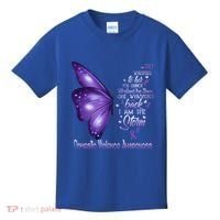 I Am The Storm Domestic Violence Awareness Butterfly Gift Kids T-Shirt thumb 0