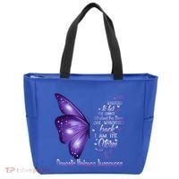 I Am The Storm Domestic Violence Awareness Butterfly Gift Tote Bag thumb 0