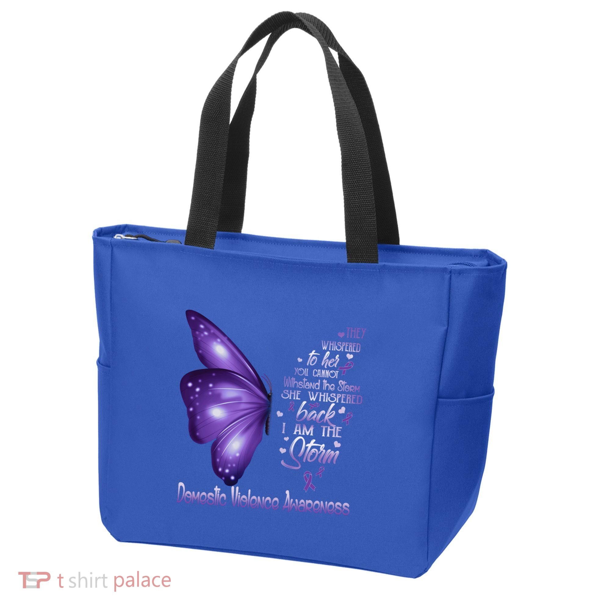 I Am The Storm Domestic Violence Awareness Butterfly Gift Tote Bag