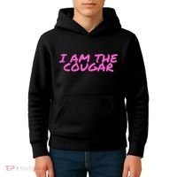 I Am The Cougar Im The Cougar Kids Hoodie thumb 4