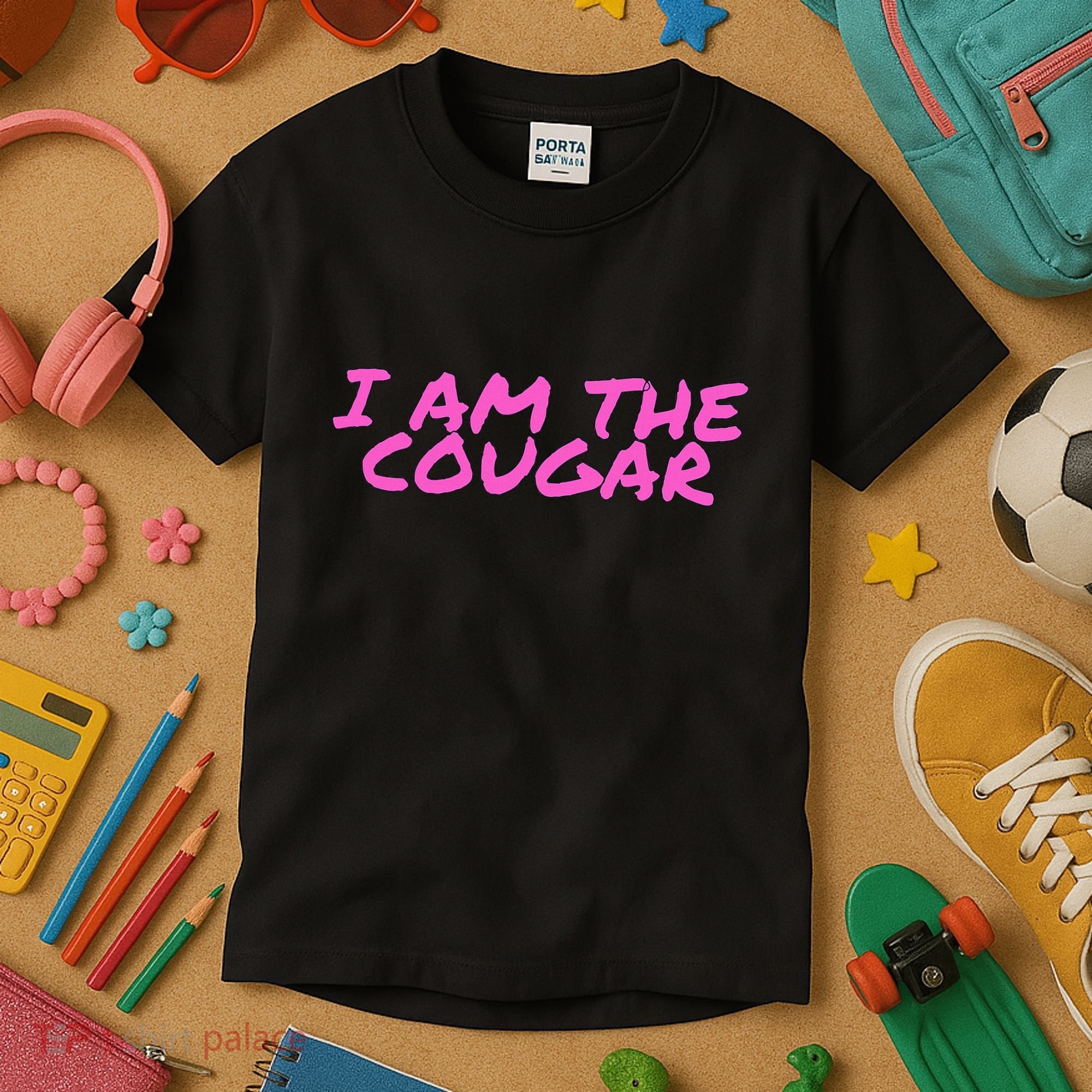 I Am The Cougar Im The Cougar Kids T-Shirt