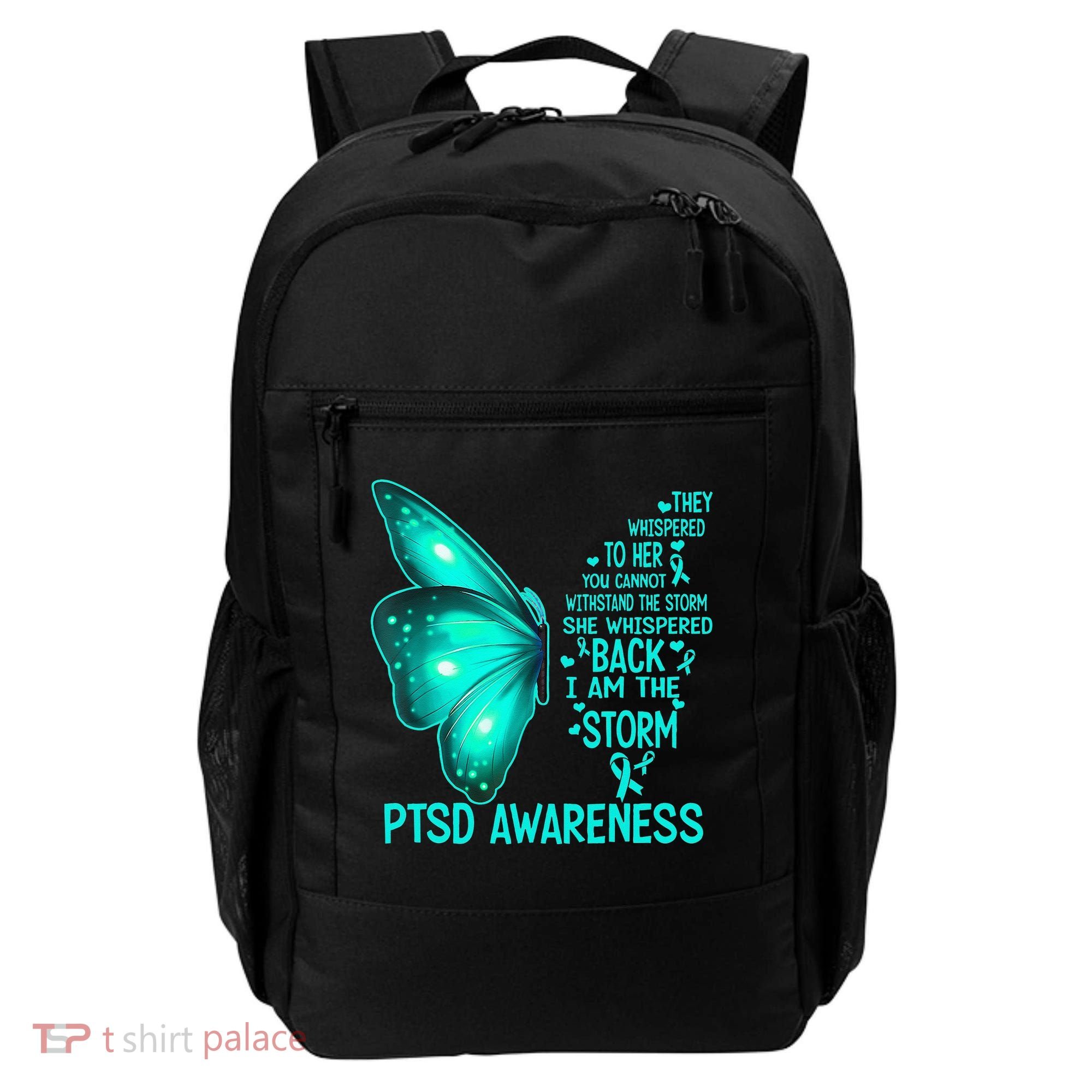 I Am The Storm PTSD Awareness Butterfly Backpack