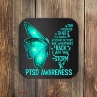 I Am The Storm PTSD Awareness Butterfly Coaster thumb 0