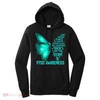 I Am The Storm PTSD Awareness Butterfly Women's Hoodie thumb 0