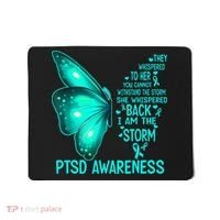 I Am The Storm PTSD Awareness Butterfly Mousepad thumb 0