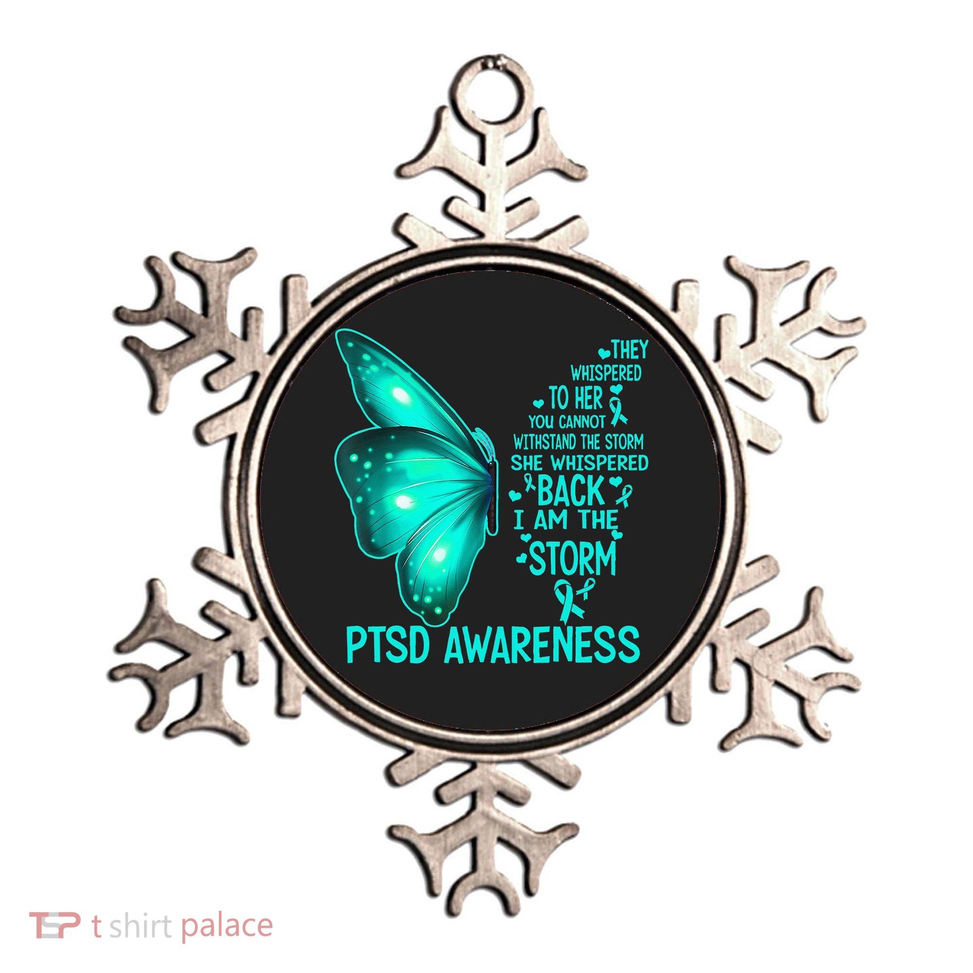 I Am The Storm PTSD Awareness Butterfly Ornament