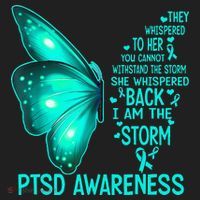 I Am The Storm PTSD Awareness Butterfly Hat thumb 2