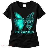 I Am The Storm PTSD Awareness Butterfly Women's T-Shirt thumb 0