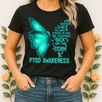 I Am The Storm PTSD Awareness Butterfly Women's T-Shirt thumb 2