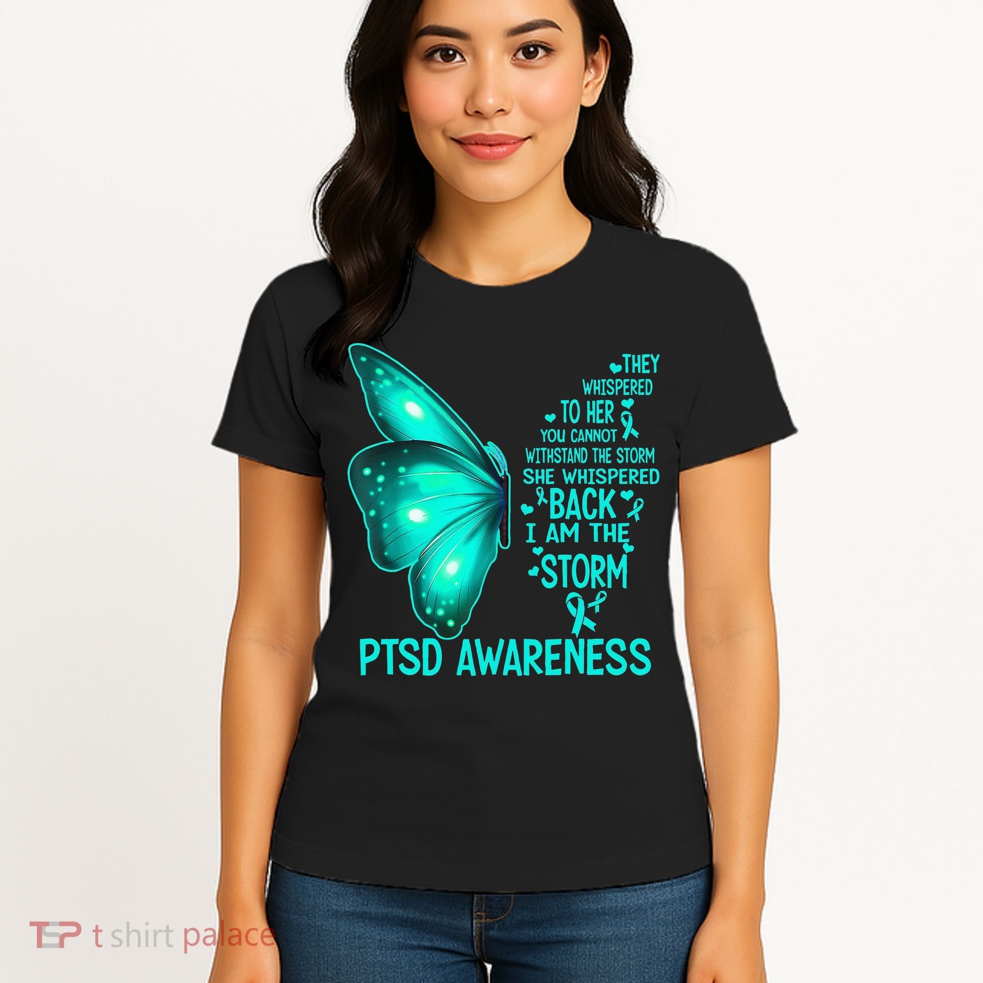 I Am The Storm PTSD Awareness Butterfly Women's T-Shirt